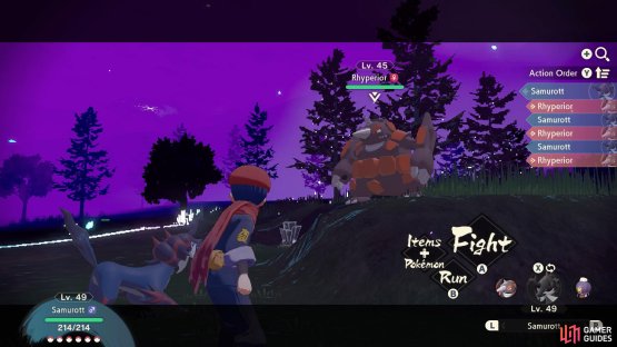 Rhyperior has the high ground, but we caught it unawares.