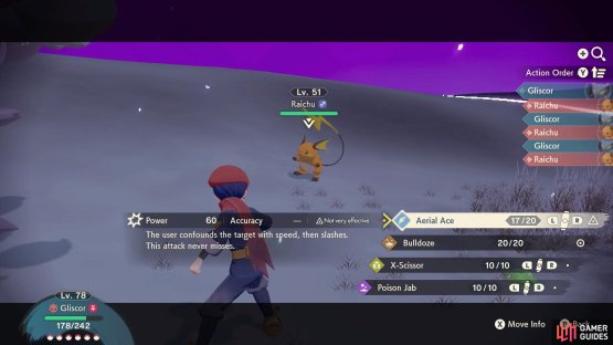 Battling a Raichu inside a distortion.