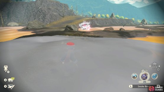 Sneak behind Enamorus with Smoke Bombs.