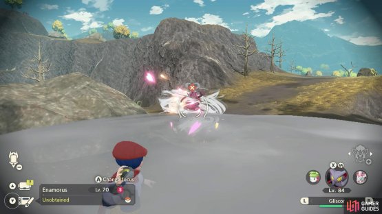 Once you&rsquo;re close, throw something at her to disrupt her shield.