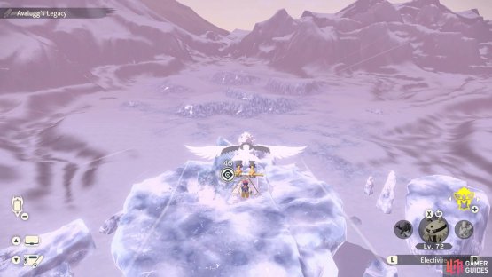 You can fly directly here from atop Snowpoint Temple.