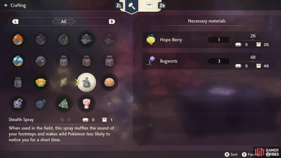 You can also craft and access your item storage nearby.