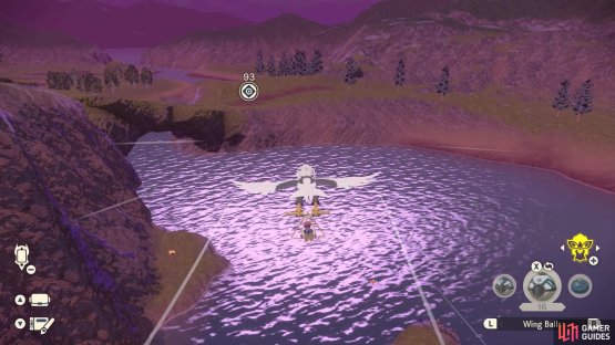 You can glide there with Braviary.