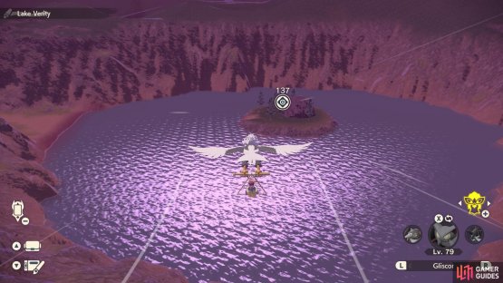 You can quickly reach the lake by gliding from the Heights Camp.