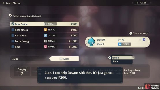 False Swipe cannot faint a Pok&eacute;mon&ndash;useful for catching them!