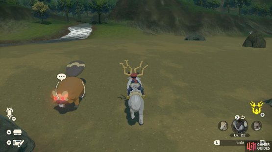 You can safely dash past the alpha Bibarel with Wyrdeer.