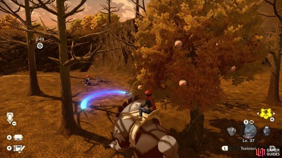 Arezu is located north of Scarlet Bog.