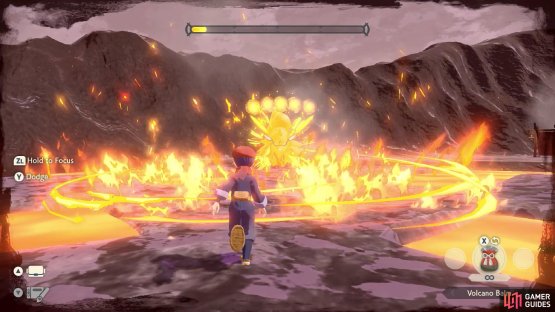 So long as you&rsquo;re not moments from keeling over, run/roll through the central flames to stop Arcanine.