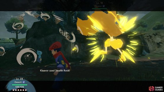 Stealth Rock deals little damage, but inflicts damage over time.