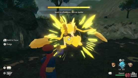 This is your chance to send out a Pok&eacute;mon to fight.