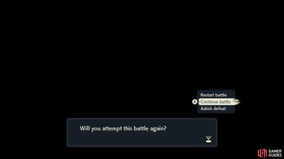 If you don&rsquo;t have the patience, you could consider continuing the fight.