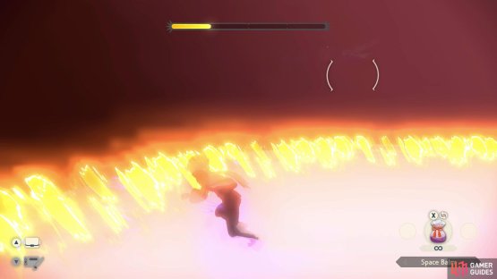 Wait for the meteor to hit the ground, then dodge just before the meteor explodes.