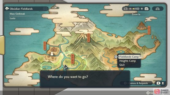Let&rsquo;s see&hellip; There&rsquo;s a Luxio outbreak at the Obsidian Fieldlands.