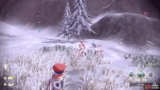 Shiny Hisuian Zorua during a mass outbreak.
