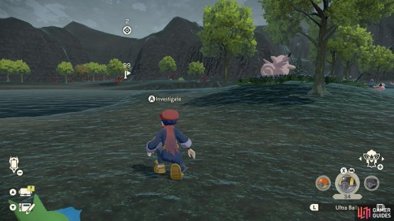 When the conditions are right, go over to the investigation spot.