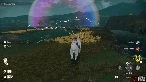 A space-time distortion at the Crimson Mirelands.