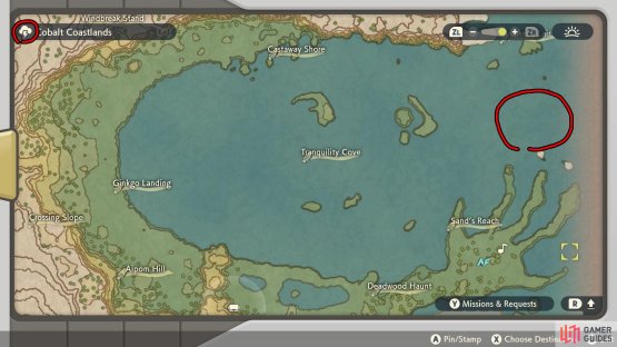 Search the waters north of Sand&rsquo;s Reach during a thunderstorm.