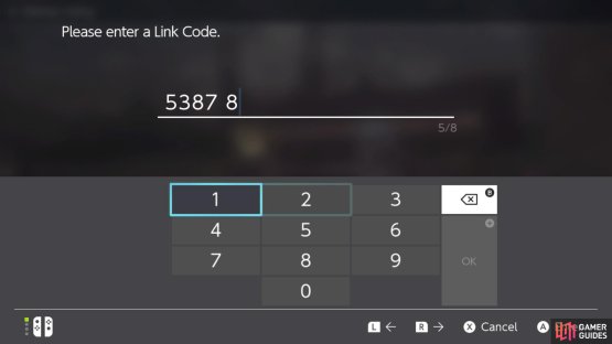 You and the other player should agree on the same Link Code to use.