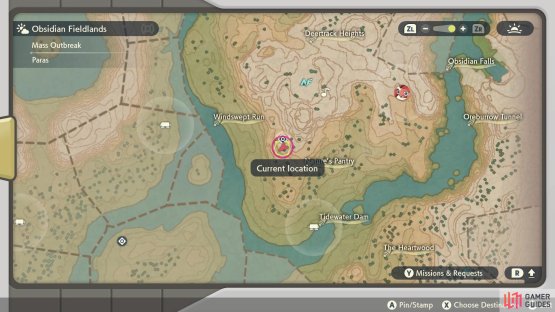 Windswept Run wood spawn location 
