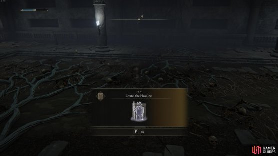 You&rsquo;ll receive the Lhutel the Headless Ashes upon defeating the Cemetery Shade.