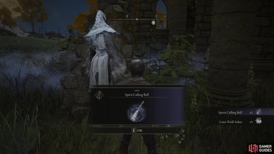 You&rsquo;ll find Renna perched on the walls of the church at night, but you&rsquo;ll need the Torrent mount before she&rsquo;ll give you the Spirit Calling Bell.