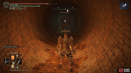 You can lure the Omen all the way back in the tunnel by the open gate, and it won’t be able to get through.