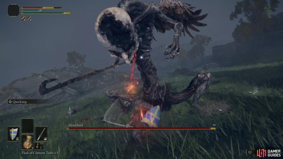 Watch out for the Deathbirds peck when standing under its head