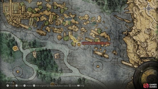 Head north from the Academy Gate Town Site of Grace in Liurnia