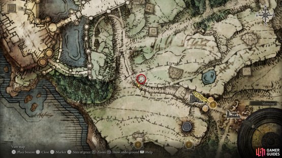 This map will show you the exact location.