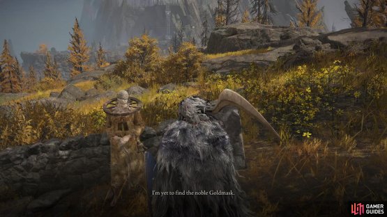 Corhyn will mention that he is searching for Goldmask.