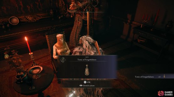 you can speak to Tanith Zorayas once she goes missing to obtain this Tonic.