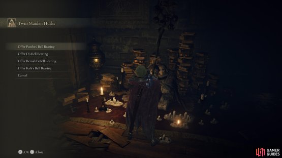 You can hand in the Bell Bearings from departed merchants