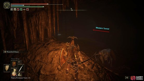 If you don’t want to die for some meager trinkets, take the western tunnel to your left as soon as you drop.