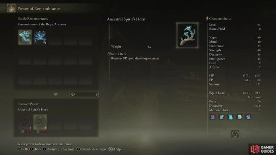 Ancestral Spirit&rsquo;s Horn