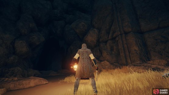 to reach the beach near the Seaside Ruins, where a cave is located.