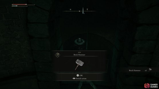You can take a detour to find a Brick Hammer on a corpse.