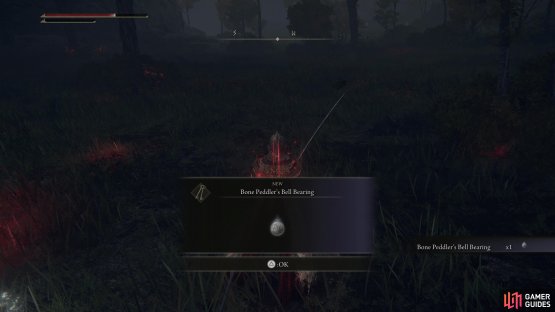 Defeat the the Bell Bearing Hunter to obtain the Bone Peddler&rsquo;s Bell Bearing.