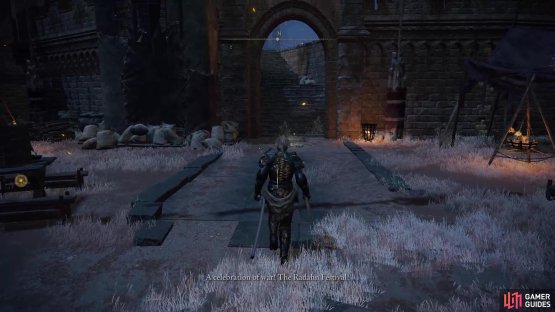 Reach Castle Redmane to partake in the Festival of Radahn