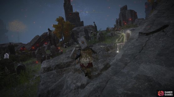 to find the ghost in the graveyard.