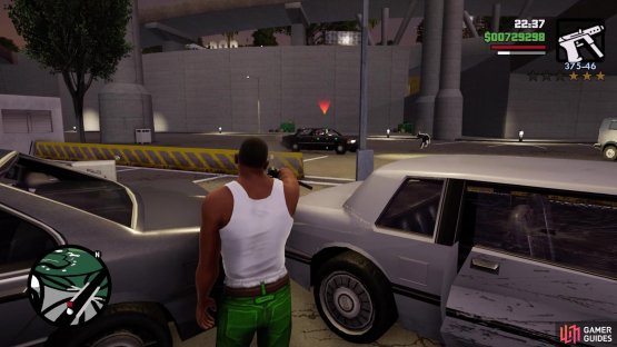 The final vehicle will just circle around, doing a drive-by
