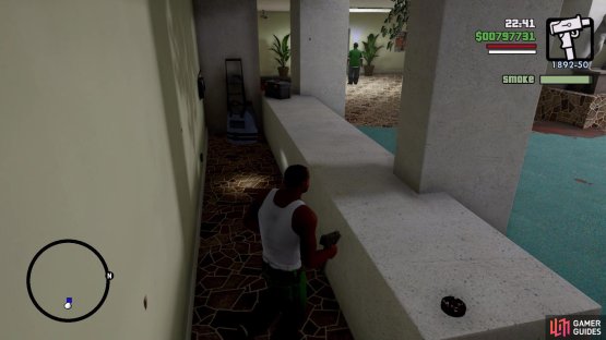 There is some armor opposite the entrance, should you need it