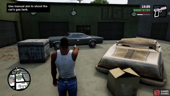 Aiming specifically for the gas tank will be very challenging on a non-stationary vehicle