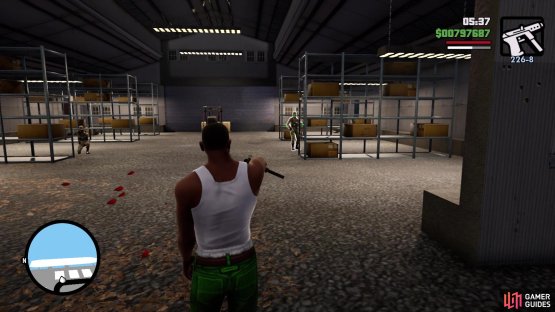 Be mindful of the enemies inside the warehouse when you open it
