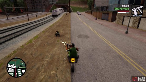You also have to be mindful of the incoming second train near the first tunnel