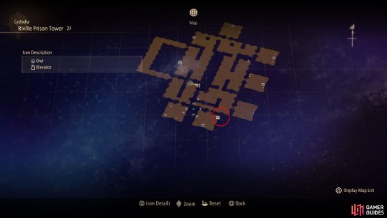 The 14th Owl is located on the 2F of Riville Prison Tower