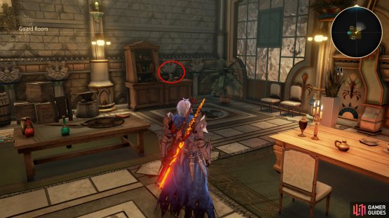 make your way to the Guard Room to locate it.