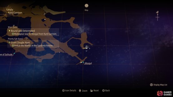 The fourth Owl is located in Kyrd Garrison