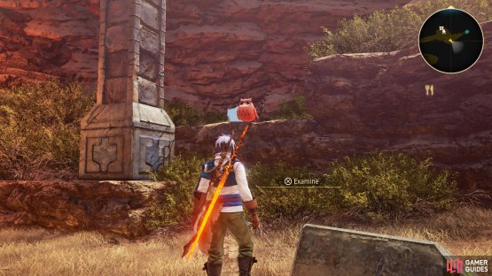 look to the right of the camp to locate it.