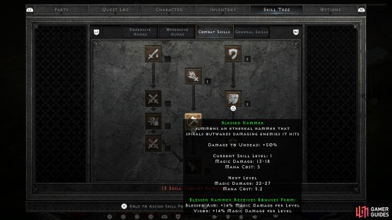 The Hammerdin is based around two skills - Blessed Hammer, of course,