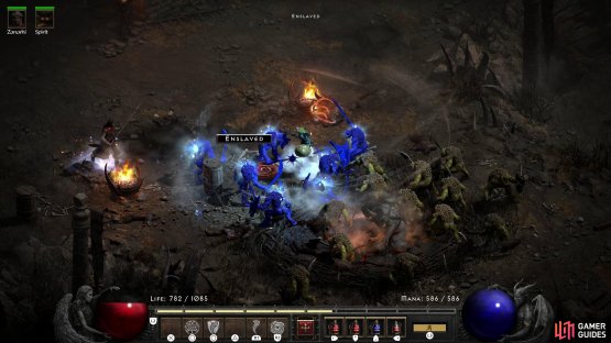 Hurricane deals cold damage in a wide AoE,